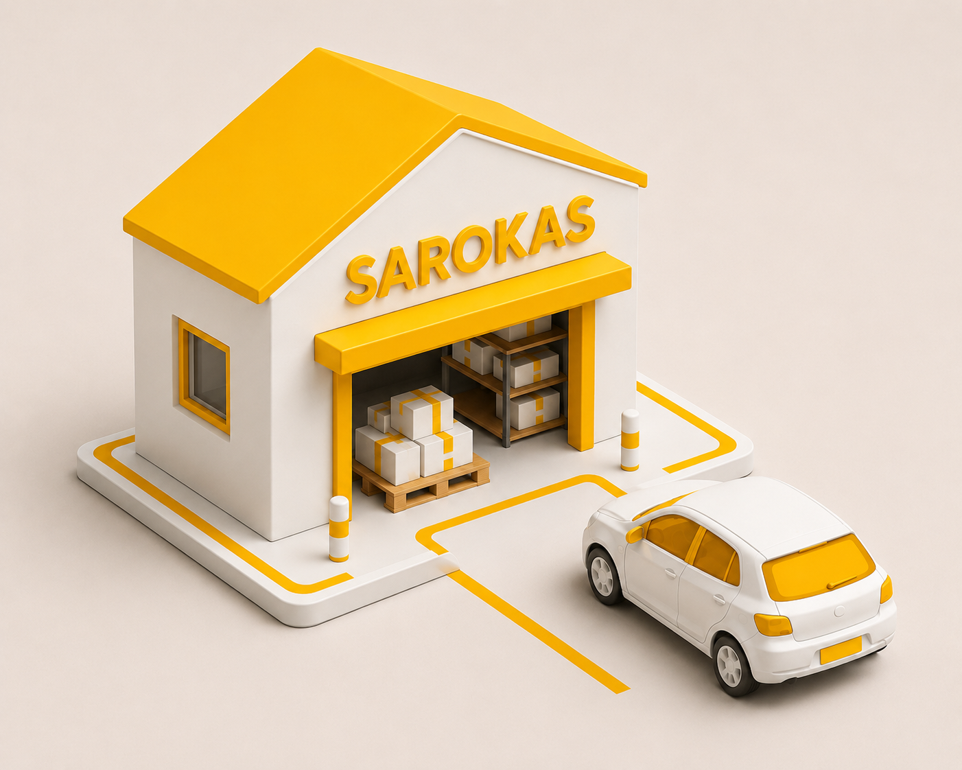 Tilauksen nouto Sarokkaan myym&auml;l&auml;st&auml;