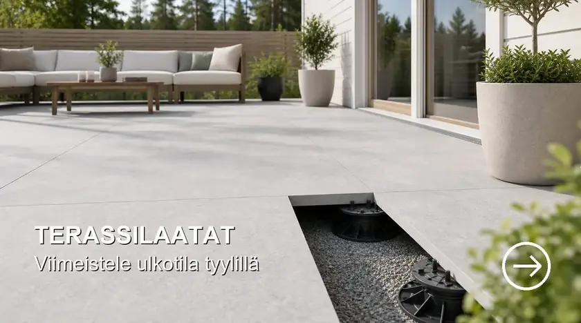 Terassilaatat - viimeistele ulkotila tyylillä