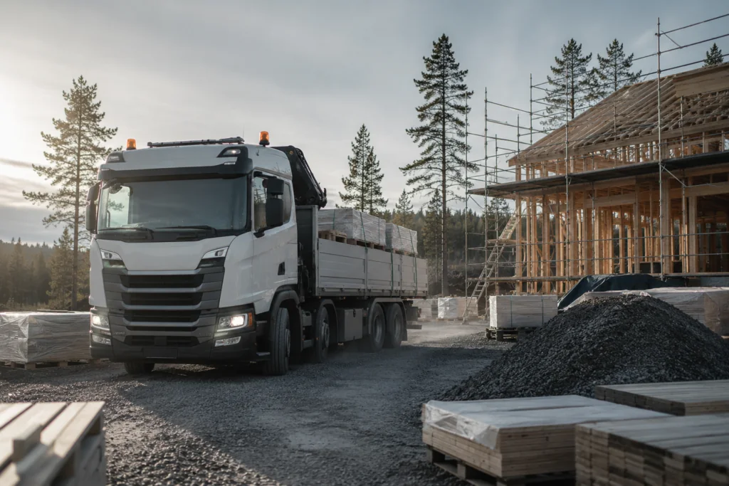 Tilaa kuljetus suoraan tyomaalle